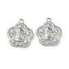Christmas Brass Micro Pave Clear Cubic Zirconia Pendants KK-A280-03E-P-1