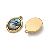 Natural Paua Shell Pendants STAS-G397-06G-02-2