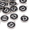 Platinum Plated Alloy Charms LS-ENAM-S118-02D-P-4