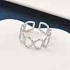 304 Stainless Steel Cuff Rings for Women RJEW-A079-08D-P-3