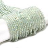 Electroplate Transparent Glass Beads Strands X1-GLAA-H021-01B-FR07-1