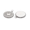 304 Stainless Steel Pendant Enamel Settings STAS-N097-195P-2