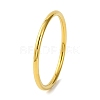 Ion Plating(IP) Plain 304 Stainless Steel Bangles for Women BJEW-B104-32B-G-1