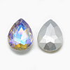 Pointed Back Glass Rhinestone Cabochons RGLA-T017-13x18mm-09-2