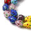 Handmade Lampwork Beads Strands LAMP-R109B-15A-01-3