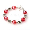 Trendy Women's Glass Beads Bracelets BJEW-JB01590-05-1