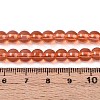 Baking Paint Glass Beads Strands X-DGLA-Q023-6mm-DB28-4
