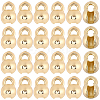 28Pcs Brass Crimp Beads FIND-BBC0005-08G-1