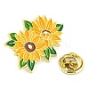 Flower Theme Enamel Pins JEWB-D024-01C-G-2