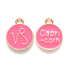 Alloy Enamel Pendants X-ENAM-S124-01A-03E-1