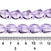 Electroplate Glass Beads Strands X-EGLA-N012-05B-4