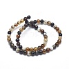 Natural Striped Agate/Banded Agate Beads Strands G-I254-03A-3