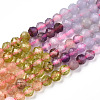 Natural & Synthetic Mixed Gemstone Beads Strands G-D080-A01-02-09-4