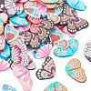 90Pcs 9 Colors Handmade Polymer Clay Pendants CLAY-TA0001-22-3