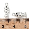 Brass Micro Pave Cubic Zirconia Pendants KK-U045-14S-3