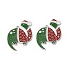 Christmas Theme Rack Plating Alloy Enamel Pendants PALLOY-O109-19P-2