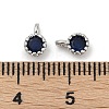 Brass Pave Cubic Zirconia Pendants KK-H204-03P-M-4