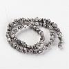 Electroplated Natural Dragon Bone Stone Beads Strands G-I177-02C-2