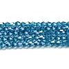 Transparent Electroplate Glass Beads Strands LS-GLAA-F029-4mm-C01-1