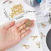 20Pcs Rack Plating Brass Pendant Pinch Bails KK-BBC0007-50-3