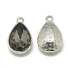 Alloy Glass Charms PALLOY-T028-7x10mm-03-2