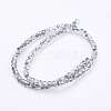 Electroplate Glass Faceted Rondelle Beads Strands LS-EGLA-D020-3x2mm-15-2