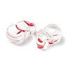 Christmas Decorations Theme Opaque Acrylic Bead with Enamel OACR-Z021-01J-2
