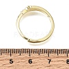 Brass Micro Pave Clear Cubic Zirconia Finger Rings for Women CU-CBAE7DF-12G-01-5