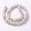 Faceted Natural Agate Round Bead Strands G-L383-11-10mm-2