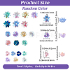 240Pcs 3 Colors Opaque Resin Beads RESI-PA0001-16-2