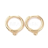 Brass Huggie Hoop Earrings Finding KK-D063-05LG-1