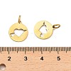 304 Stainless Steel Charms STAS-D050-07G-01-3
