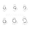Mixed 304 Stainless Steel Jump Rings STAS-X0014-B-2