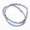 Electroplate Non-magnetic Synthetic Hematite Bead Strands G-Q467-11C-2