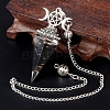 Natural Obsidian Chip & Resin Orgonite Dowsing Pendulum Big Pendants PW-WG36861-10-1