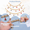 3Pcs Alloy Chain Short Bag Straps HJEW-HS00045-4