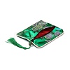 Chinese Brocade Tassel Zipper Jewelry Bag Gift Pouch ABAG-F005-03-3