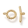 Brass Toggle Clasps KK-F820-03A-G-2
