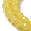 Baking Paint Imitation Jade Glass Bead Strands DGLA-A034-J10mm-A24-3