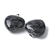 Natural Larvikite Pendants G-A259-02P-01-2