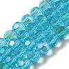 Electroplate Transparent Glass Beads Strands LS-EGLA-A035-T8mm-L08-1
