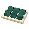 6-Slot Rectangle Wood Earring Display Stands LS-EDIS-R027-04D-3