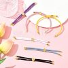 6Pcs 6 Colors Nylon Cords Bracelet Makings Fit for Connector Charms AJEW-FS0001-39-8