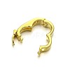 Rack Plating Brass Micro Pave Cubic Zirconia Twister Clasps ZIRC-I012-16G-RS-2