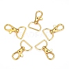 Zinc Alloy Swivel D Rings Lobster Claw Clasps X-E341-8-G-1