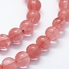 Cherry Quartz Glass Beads Strands G-I199-28-8mm-3