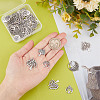 SUNNYCLUE 56Pcs 7 Styles Tibetan Style Alloy Pendants TIBEP-SC0002-30-3