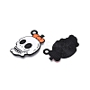 Halloween Theme Spray Painted Alloy Enamel Pendants ENAM-T020-09B-1
