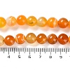 Natural Striped Agate/Banded Agate Beads Strands G-Z060-A01-C25-5