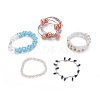 Glass Beads Bracelets BJEW-MSMC002-29-1